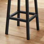Barhocker - 2 - Stangenstühle - Höhe 65 cm - rund - mit Stahlrahmen