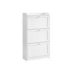 Schuhschrank mit 3 Ventilen für maximal 18 Paar Schuhe, Wolkwit