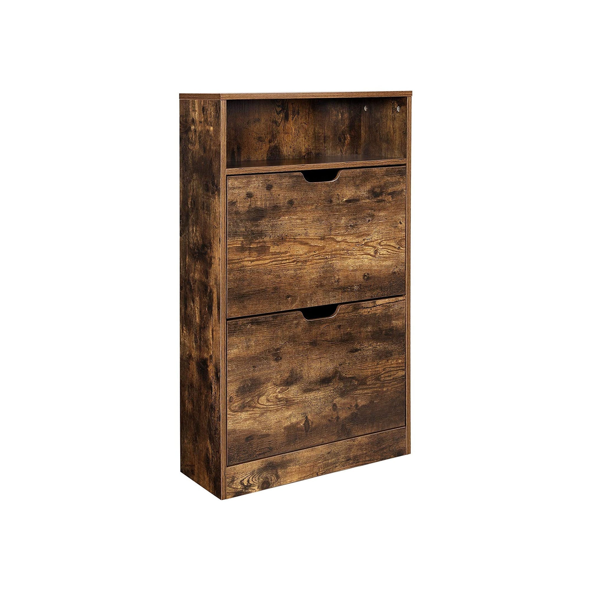 Schuhschrank - Schuhregal - Schuhaufbewahrung - rustikales Braun