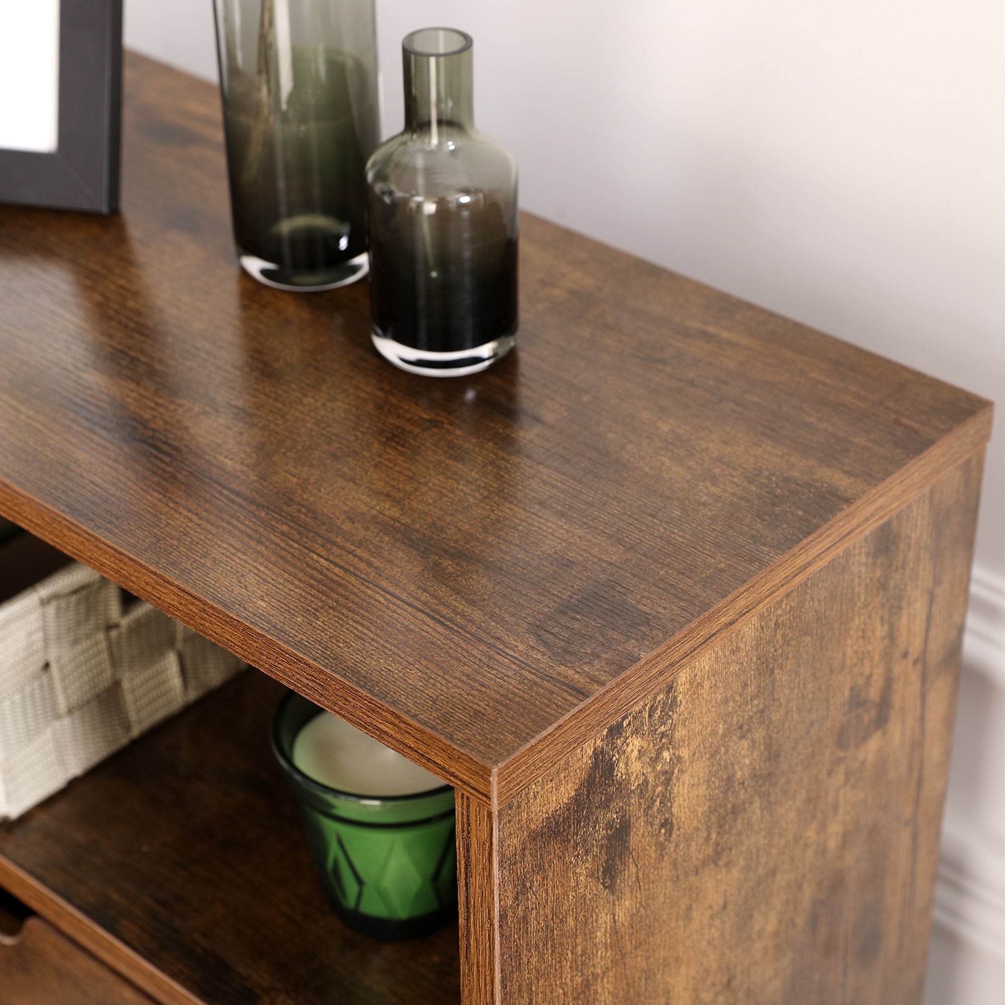 Schuhschrank - Schuhregal - Schuhaufbewahrung - rustikales Braun