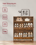 Schuhschrank - mit 2 Ventilen & Open Box - Vintage Brown