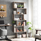 Bücherregal - Wohnzimmerschrank - Dekorschrank - Bücherregal - Grau