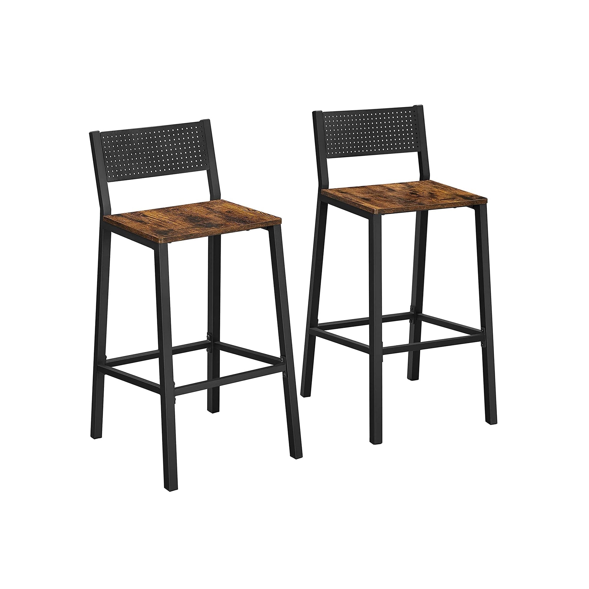 Barhocker - 2 - Küchenstühle - Vintage Brown