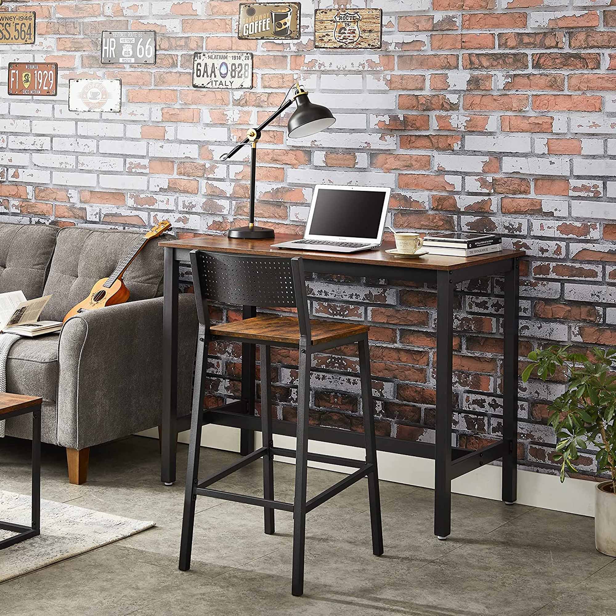 Barhocker - 2 - Küchenstühle - Vintage Brown