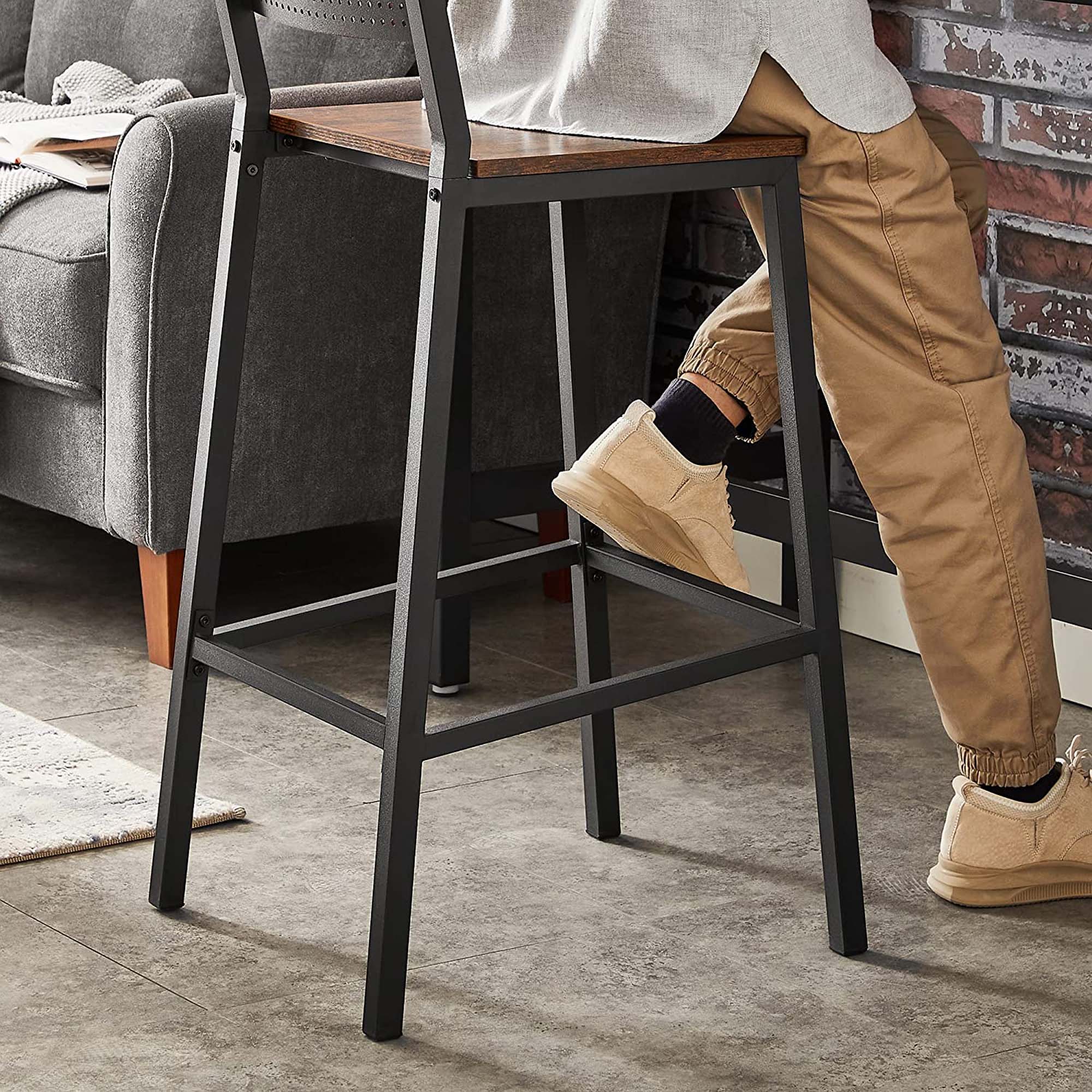 Barhocker - 2 - Küchenstühle - Vintage Brown