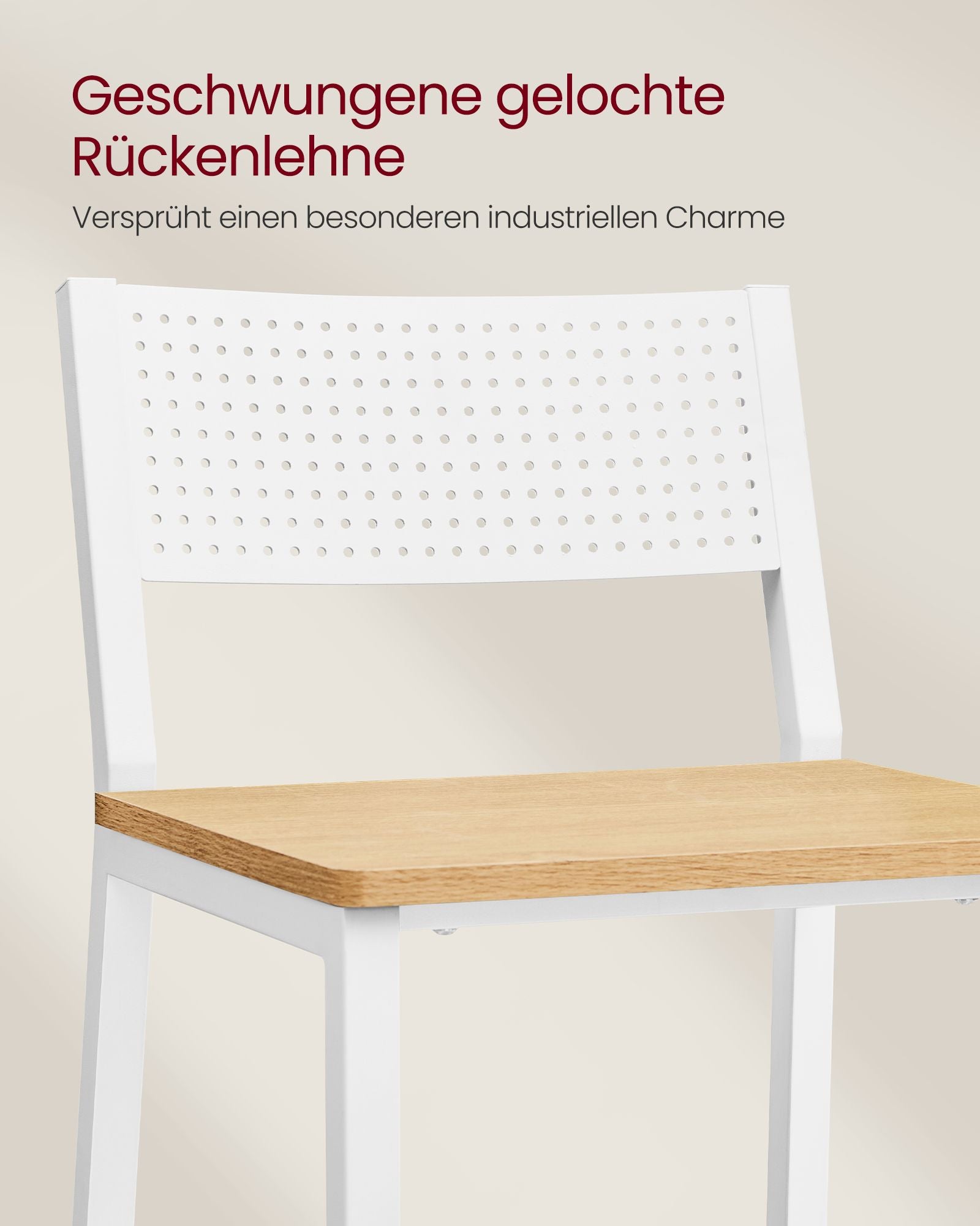 Barhocker - Industriedesign - 2 - Beige