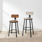 Barhocker - 2 - Industriedesign - Vintage Brown / Schwarz