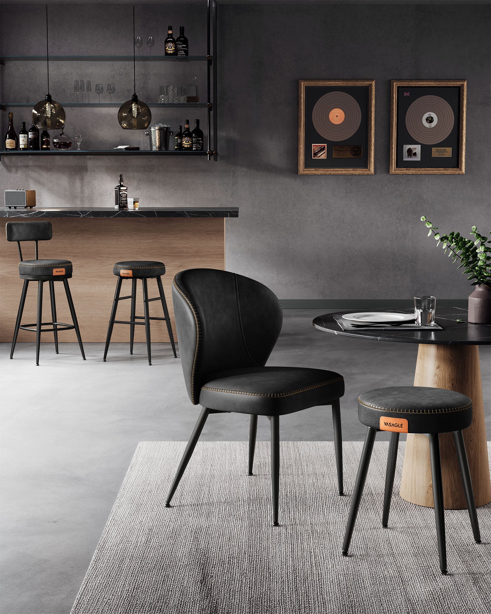 Ekho -Kollektion - Barhocker - 2 - Industriedesign - Industriedesign