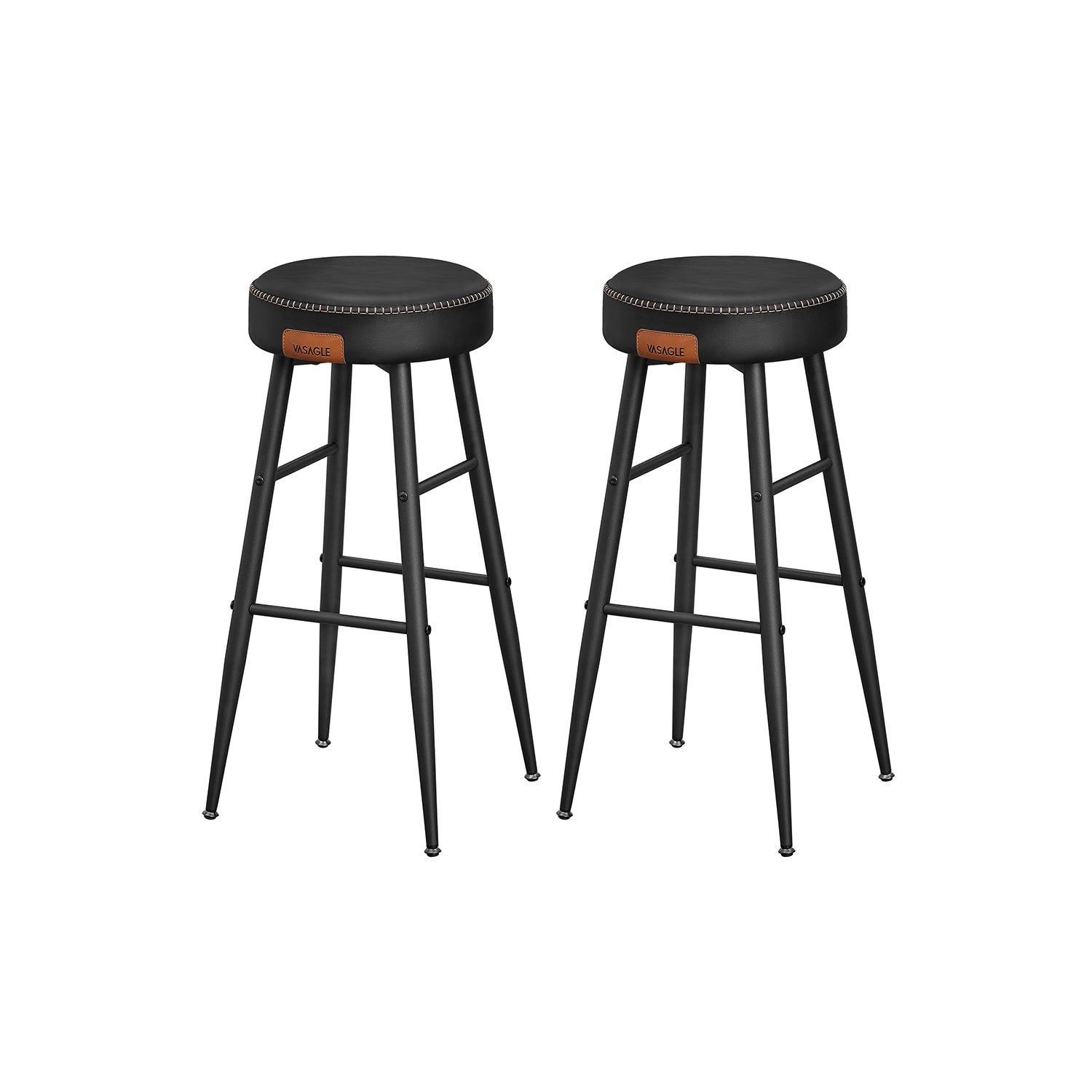 Ekho collection - Bar stool - Set of 2 - Basic Black