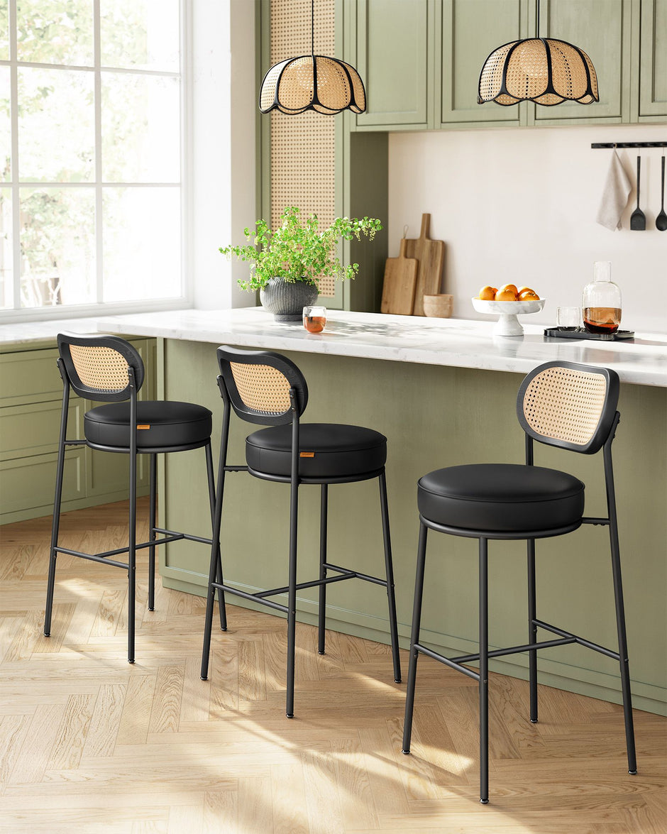 Barhocker Set von 2 - Hochhocker - Bent Back ausgewählt - Frühstücksbar