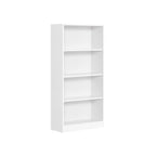Bücherregal - 4 Level - Verstellbare Regale - Weiß