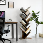 Bücherregal - 8 Level - Standplank - Buchregal - Brown