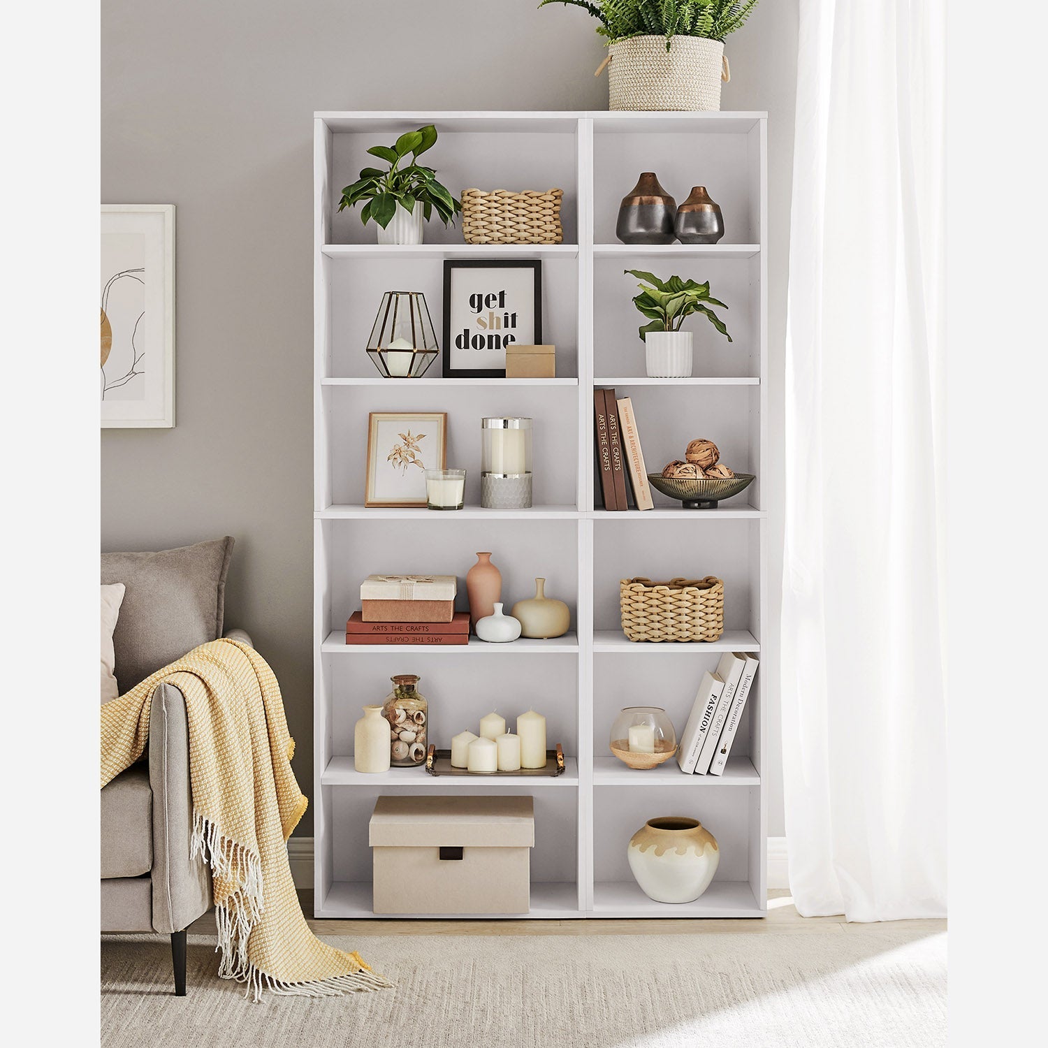 Bücherregal - Wohnzimmerschrank - Schlafzimmerschrank - Lagerschrank - Weiß