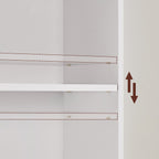 Bücherregal - Wohnzimmerschrank - Schlafzimmerschrank - Lagerschrank - Weiß