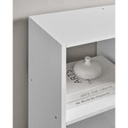 Bücherregal - Wohnzimmerschrank - Aufbewahrungsschrank - mit 10 Fächern - Weiß