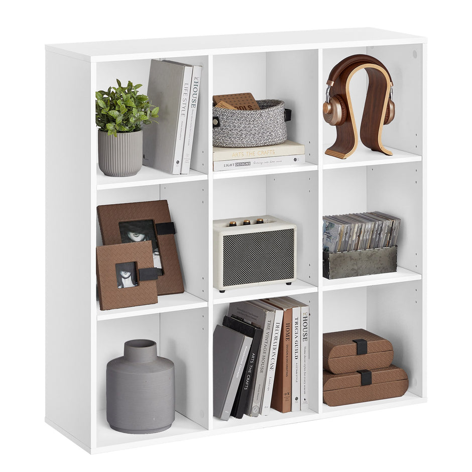 Boekenkast - 9 Vakken - Kubusplank - Vrijstaand - Wit