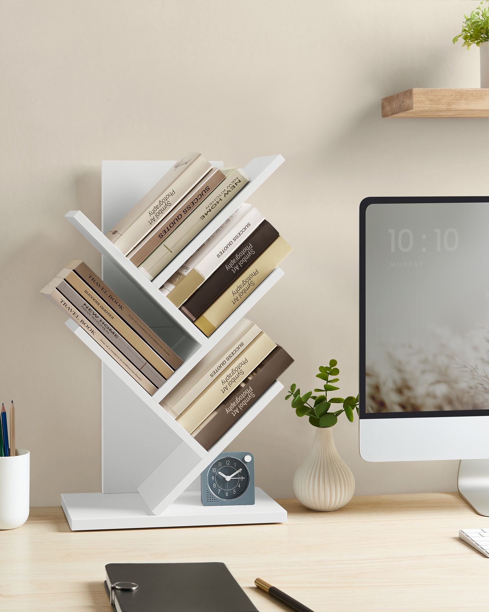 Bücherregal - Baumform - Space -unterrichtend - Wolkwit