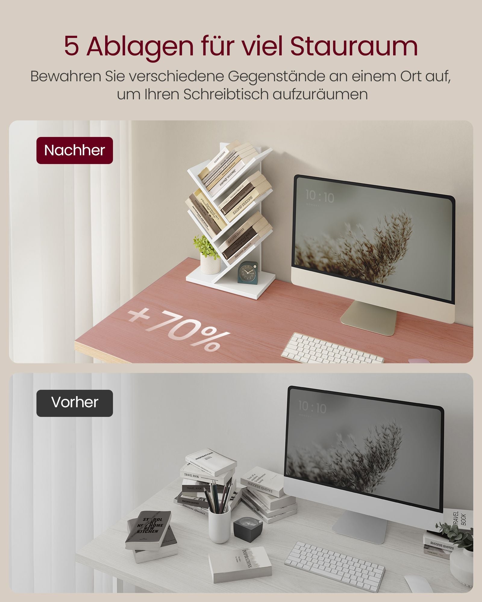 Bücherregal - Baumform - Space -unterrichtend - Wolkwit