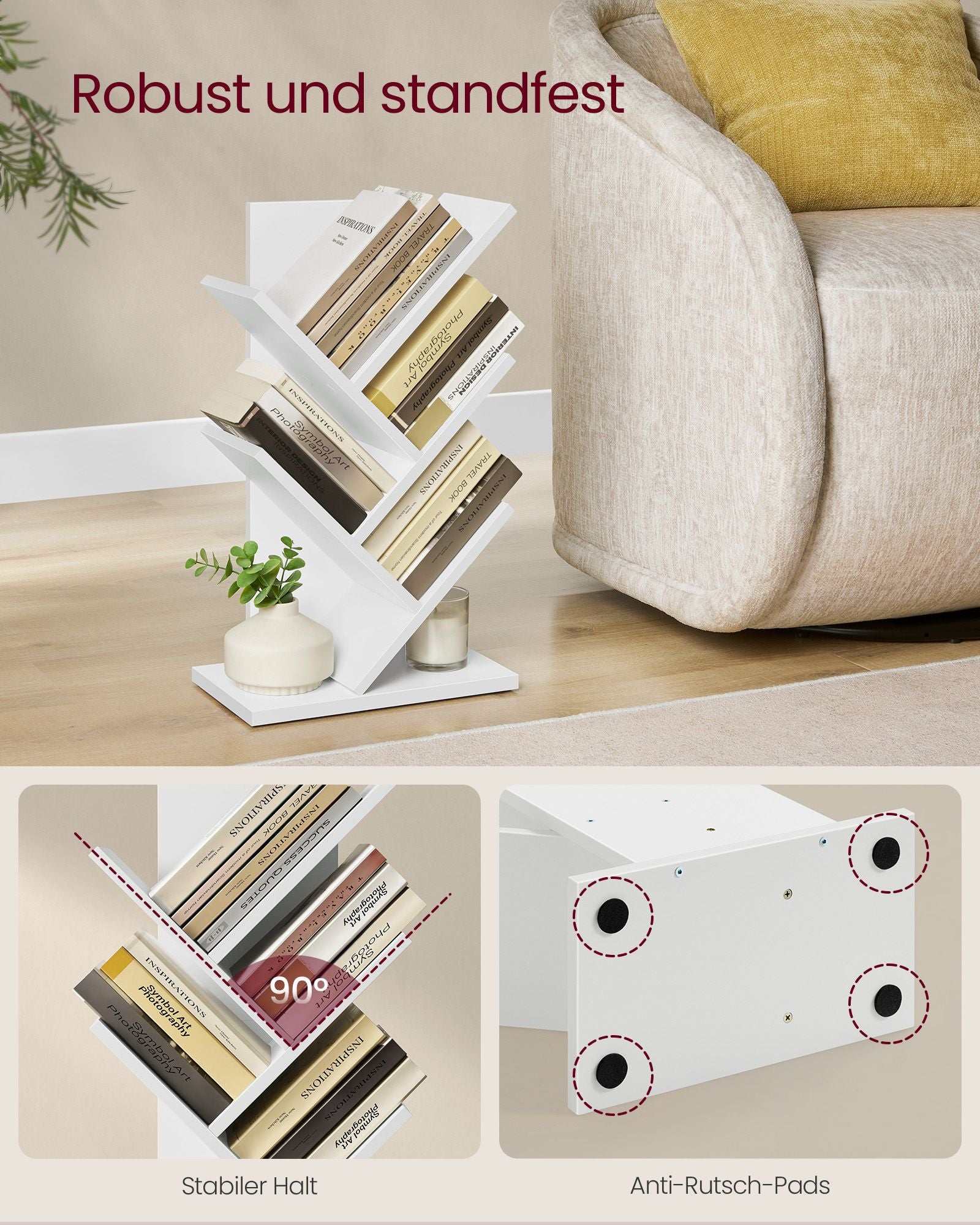 Bücherregal - Baumform - Space -unterrichtend - Wolkwit