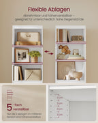 Bücherregal mit 3 Schubladen verschiedener Abmessungen Schneewittchen