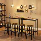 Barhocker - 4 - Industriedesign - Brown / Schwarz