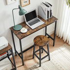 Barhocker - 4 - Industriedesign - Brown / Schwarz