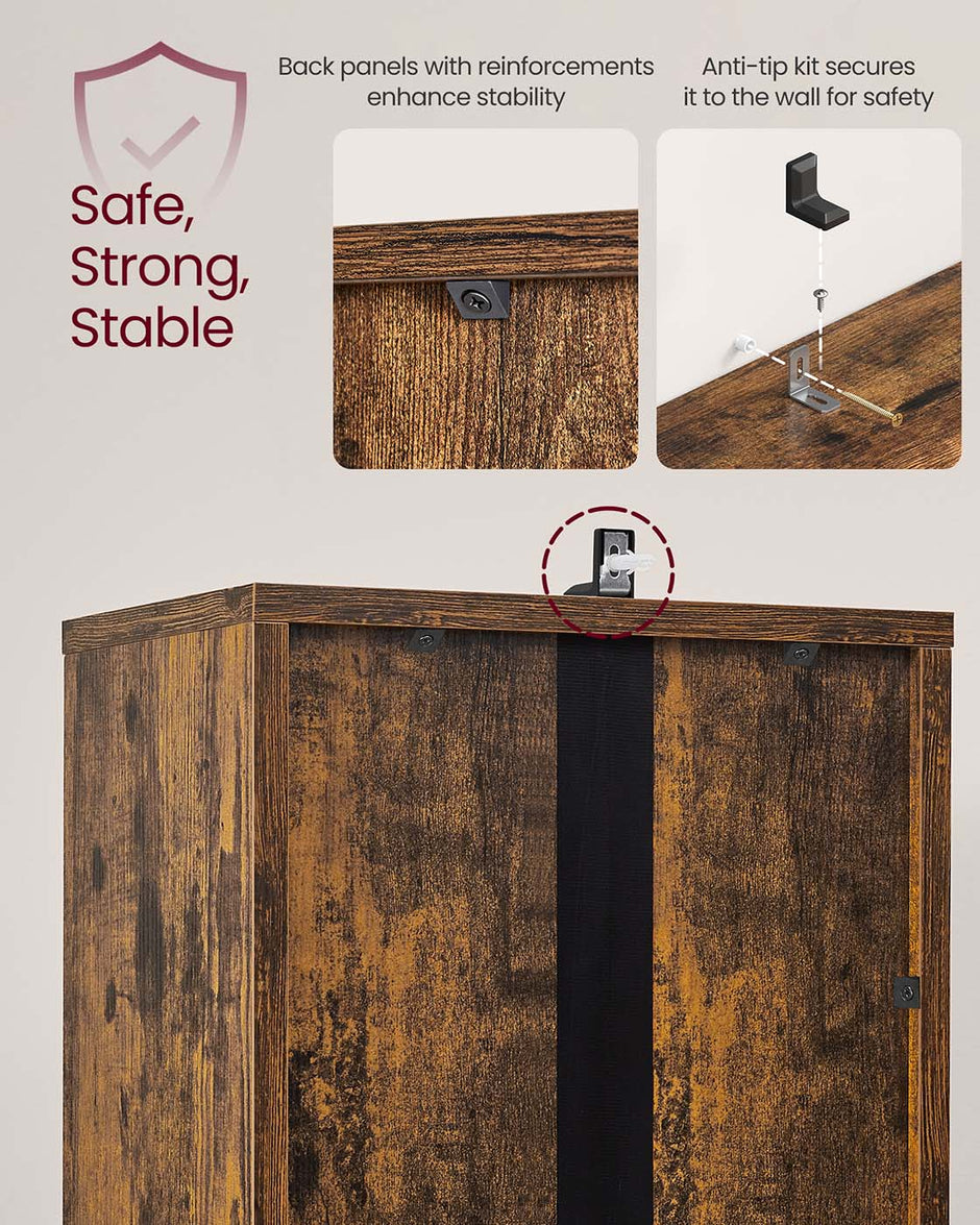 CustOS -Sammelbehörde mit 6 Ebenen Vintage Brown