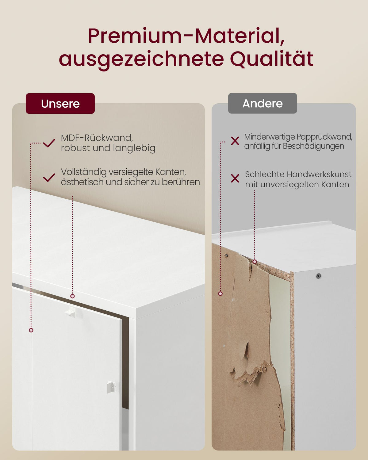 Boekenkast - Staand met Meerdere Ebenen - Wolkwit - 24 x 60 x 145,9 cm