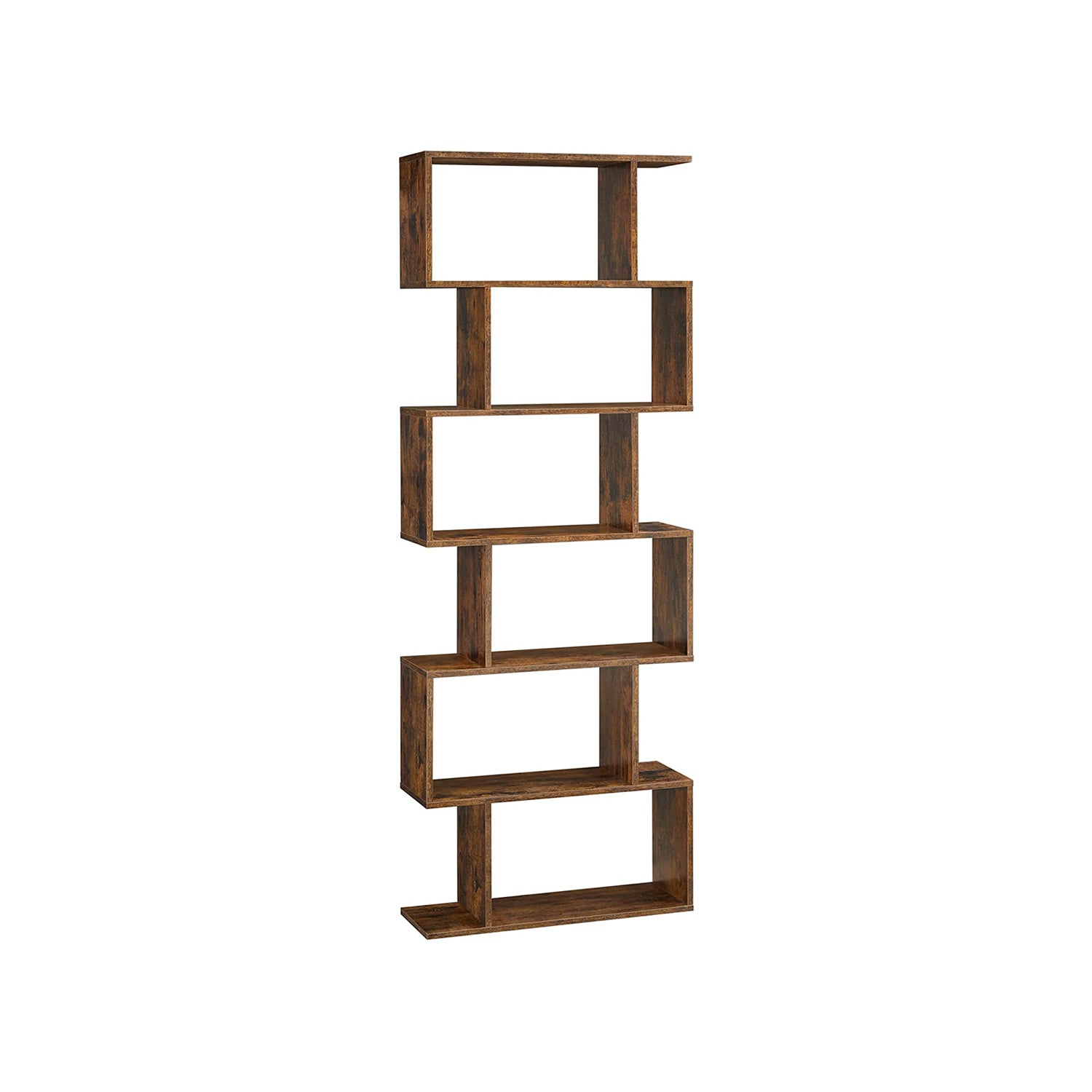 Bücherregal - 6 Level - dekorativ - weiß