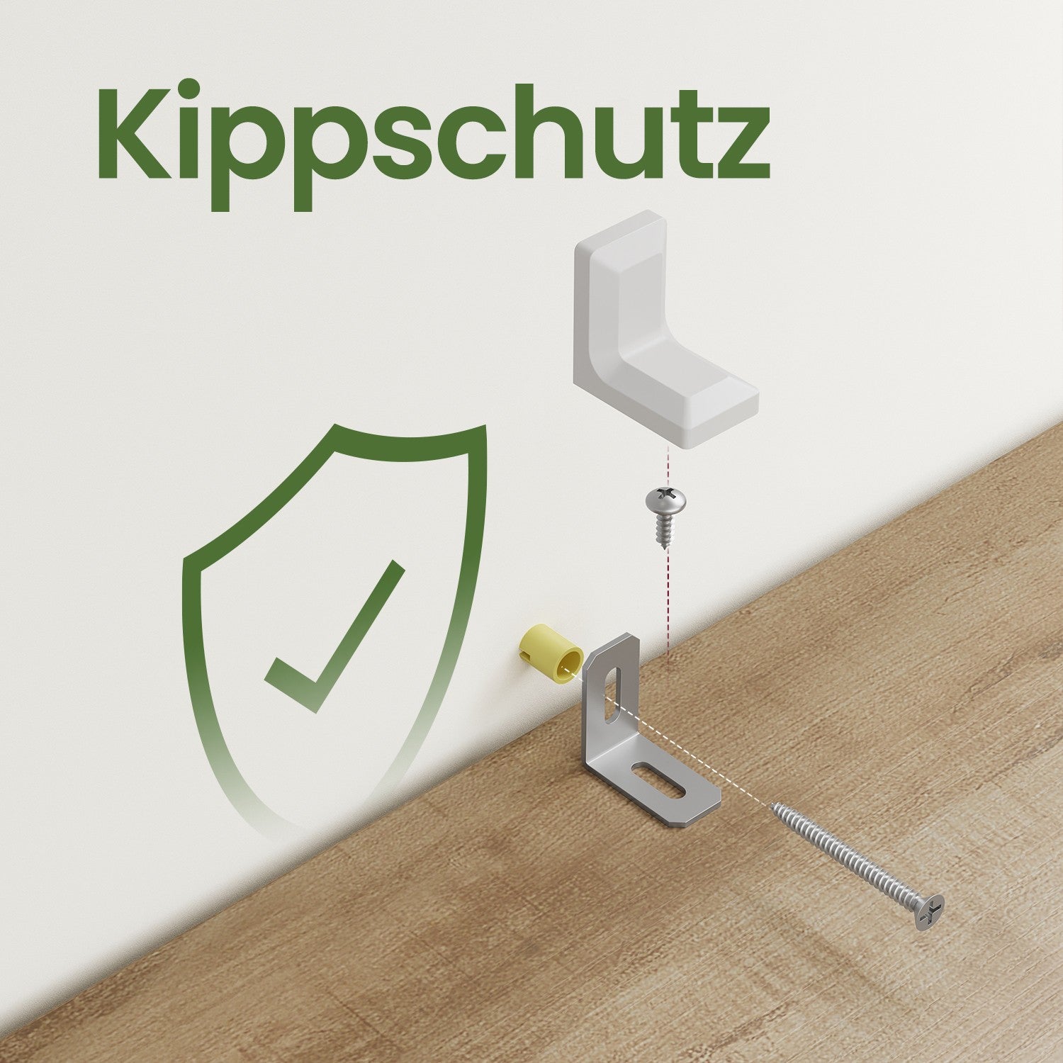Bücherregal - mit 4 offenen Regalen, modernes Design