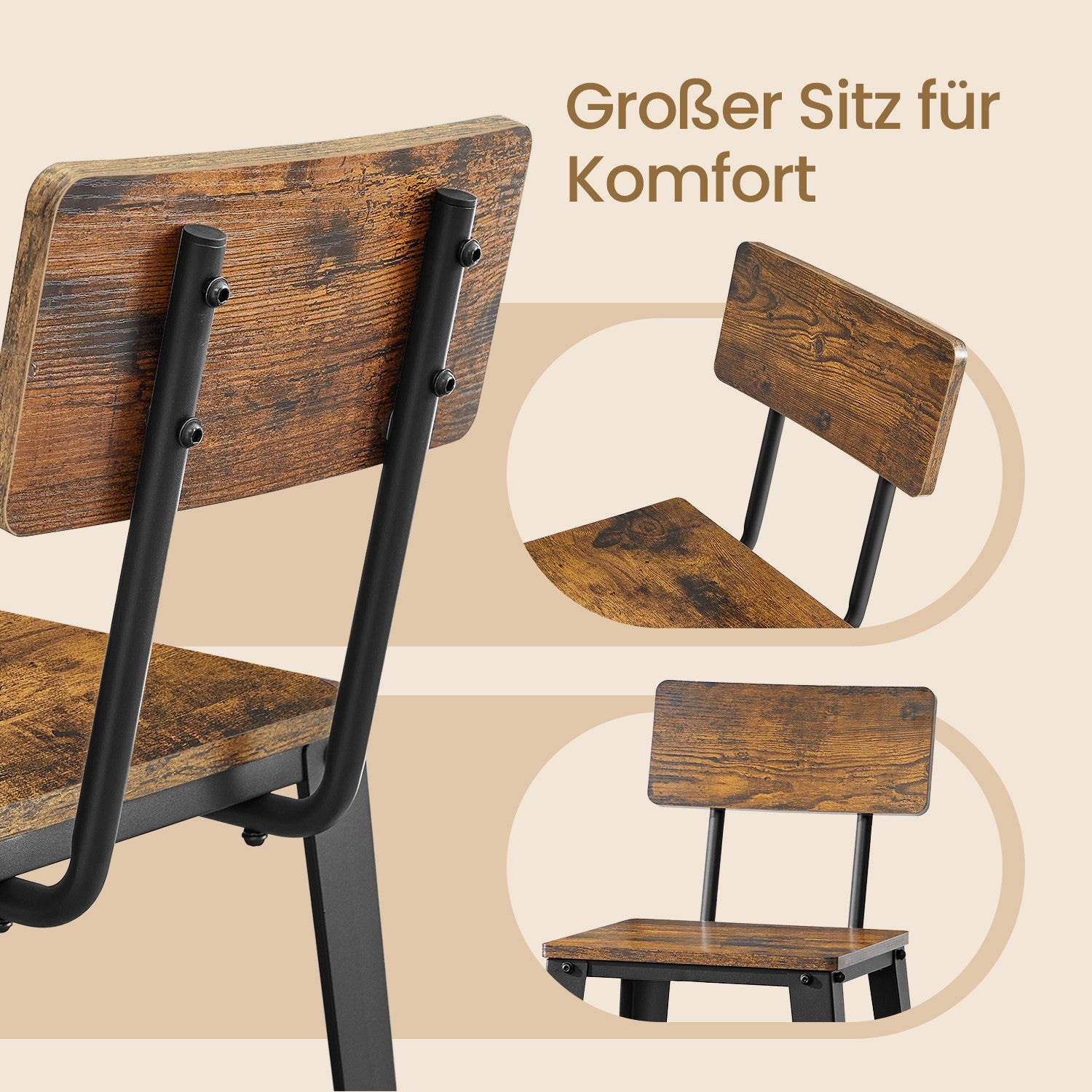 Barhocker - 2 - mit Rückenlehne