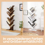 Bücherregal - 9 Levels in Baumform, Raumspeicher -Eckbrett