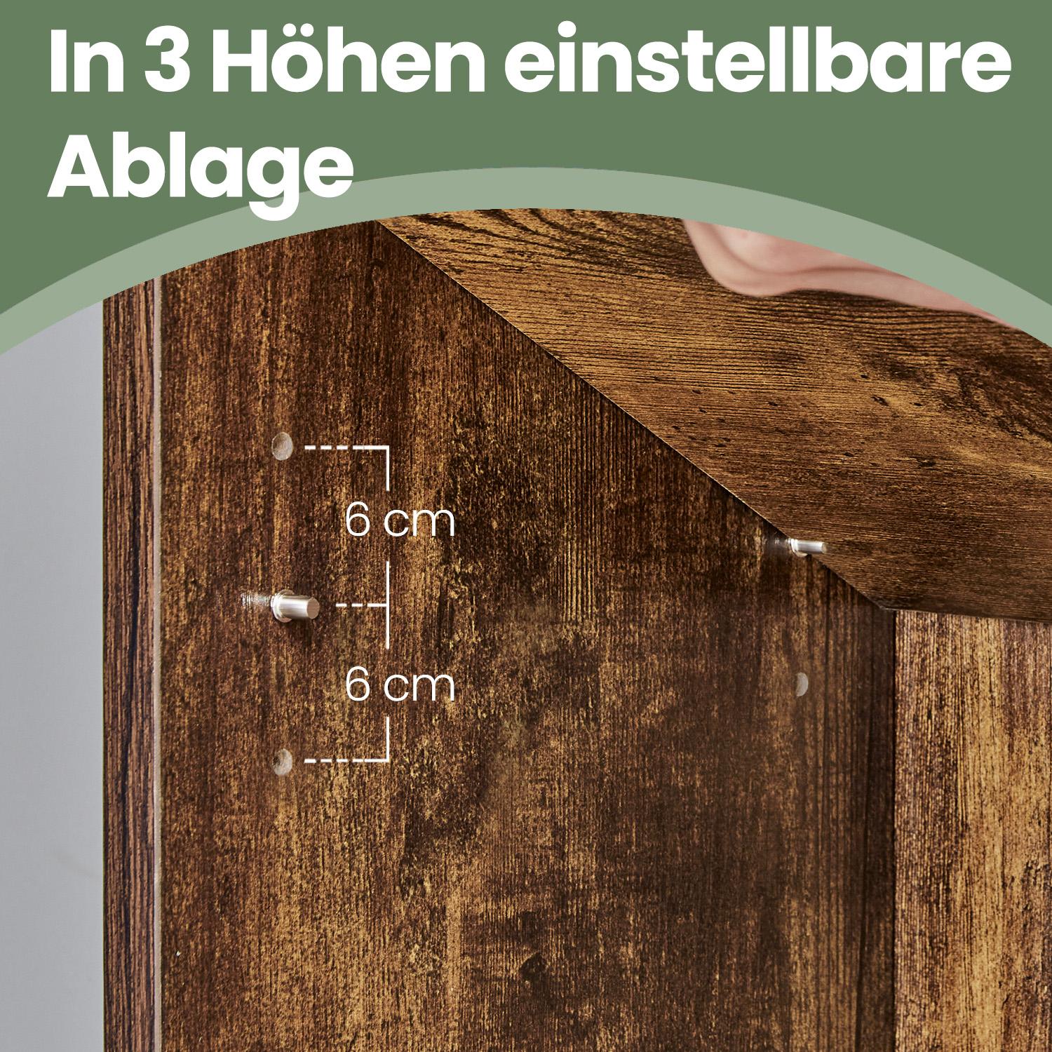 6-layer-Bücherregal im skandinavischen Stil, stehendes Regal für Wohnzimmer