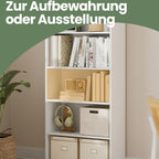 6-layer-Bücherregal im skandinavischen Stil, stehendes Regal für Wohnzimmer