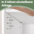 6-layer-Bücherregal im skandinavischen Stil, stehendes Regal für Wohnzimmer