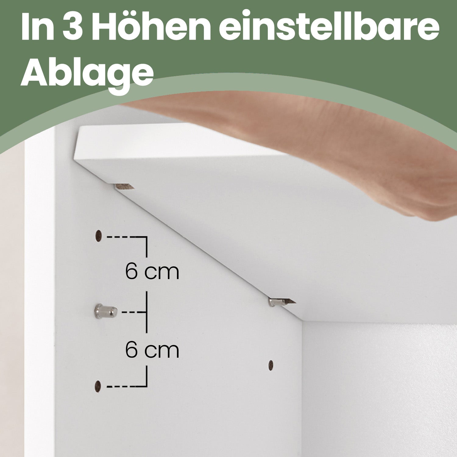 6-layer-Bücherregal im skandinavischen Stil, stehendes Regal für Wohnzimmer