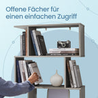 Bücherregal mit 6 Levels, abgelöster Plank, Office Board zur Präsentation