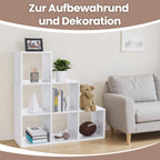 Bücherregal mit 6 Fächern, Open Plank, Boarding Board