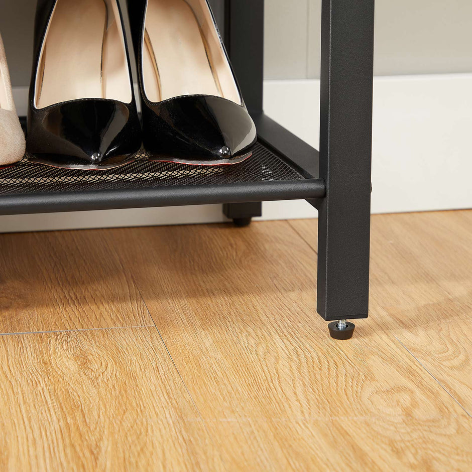 Schuhschrank - Schuhregal mit 5 Gitterstufen - mit Top - Industrial Design