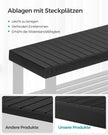 Schoenenbank - Bamboe - 3 Planken - 70 cm - Zwart