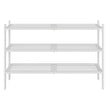 Schoenenrek - 25 x 70 x 51,5 cm - Stapelbaar - Bamboe - Wit - Max. draagkracht 30 kg