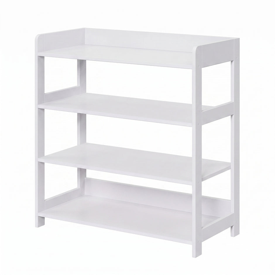 Schoenenbank - Met Zitkussen en Opbergruimte - Wit - 63 x 30 x 66 cm