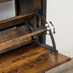 Schuhschrank - mit 4 Ventilen - Schuhspeicher - Industrial - Braun / Schwarz