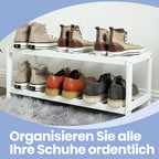2-layer Schuh Rack Bambusschuhschuhschuh Organisator