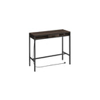 Balkentisch mit Schublade 40 x 120 x 104,6 cm Ebenholz schwarz schwarz