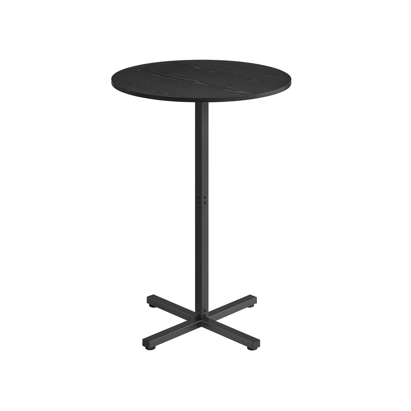Balkentisch - Runde - 60 x 60 x 104,5 cm - Ebenholz schwarz