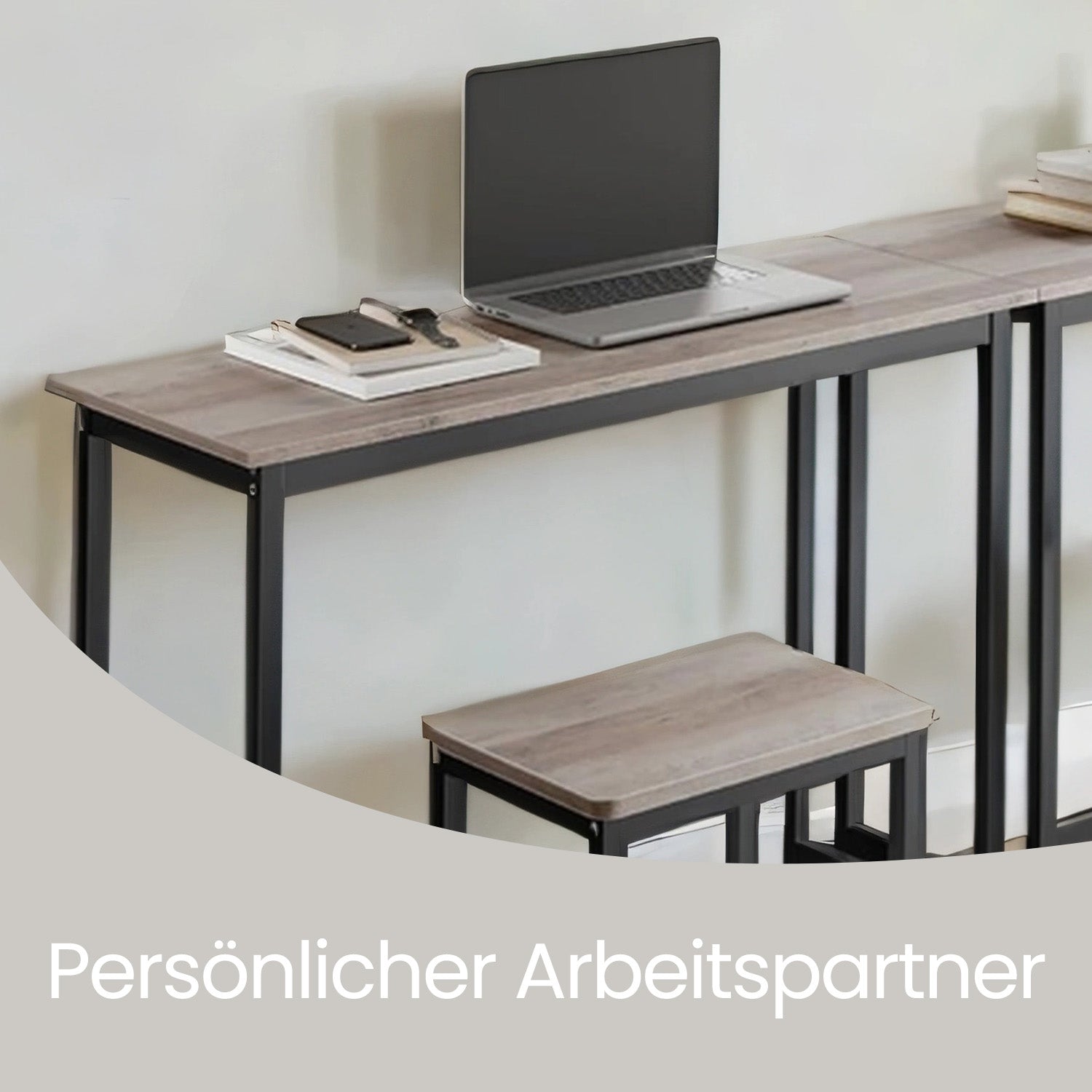 Bar -Tisch mit 2 Stühlen, Bar -Tisch mit Barhocker, Essgruppe