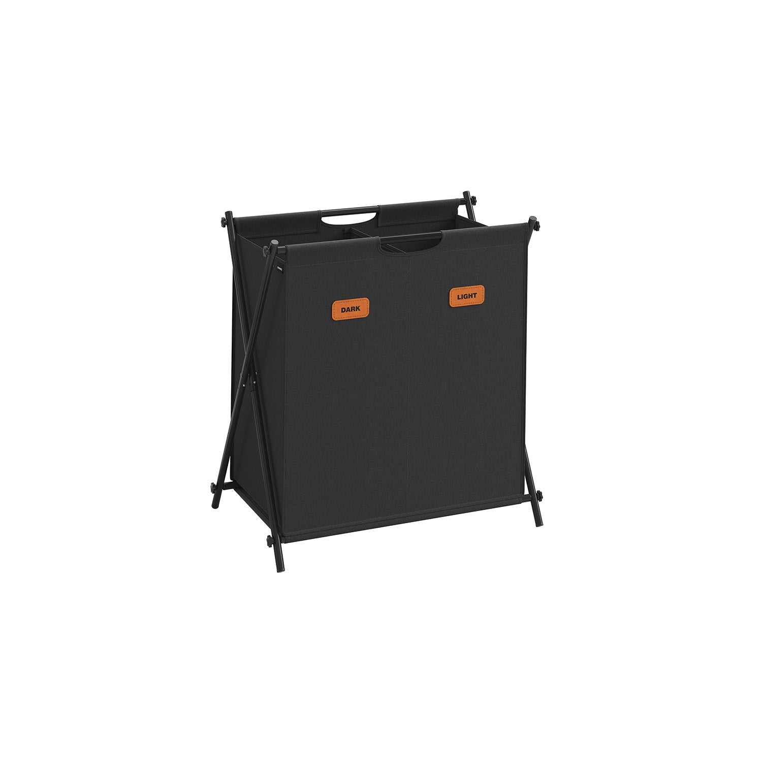 Wäschereikorb 115 Liter mit 2 Fachkompartimenten -Black