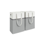 Wäschereikorbset von 2 75 l mit Griffen Taubengrau