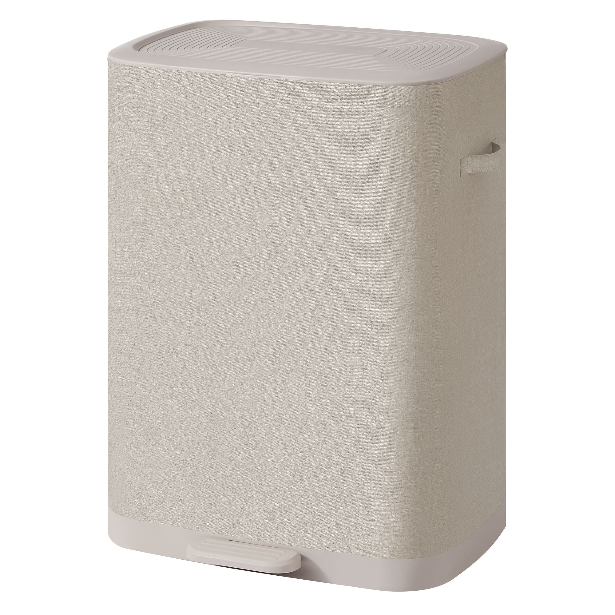 Wassorteerder met Deksel - 2 Vakken - 160 Liter - Pedaalbediening - Lichtbeige